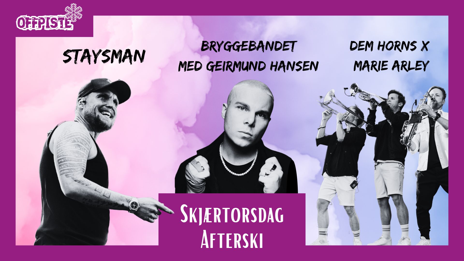 Skjærtorsdag 2025 plakat med artister