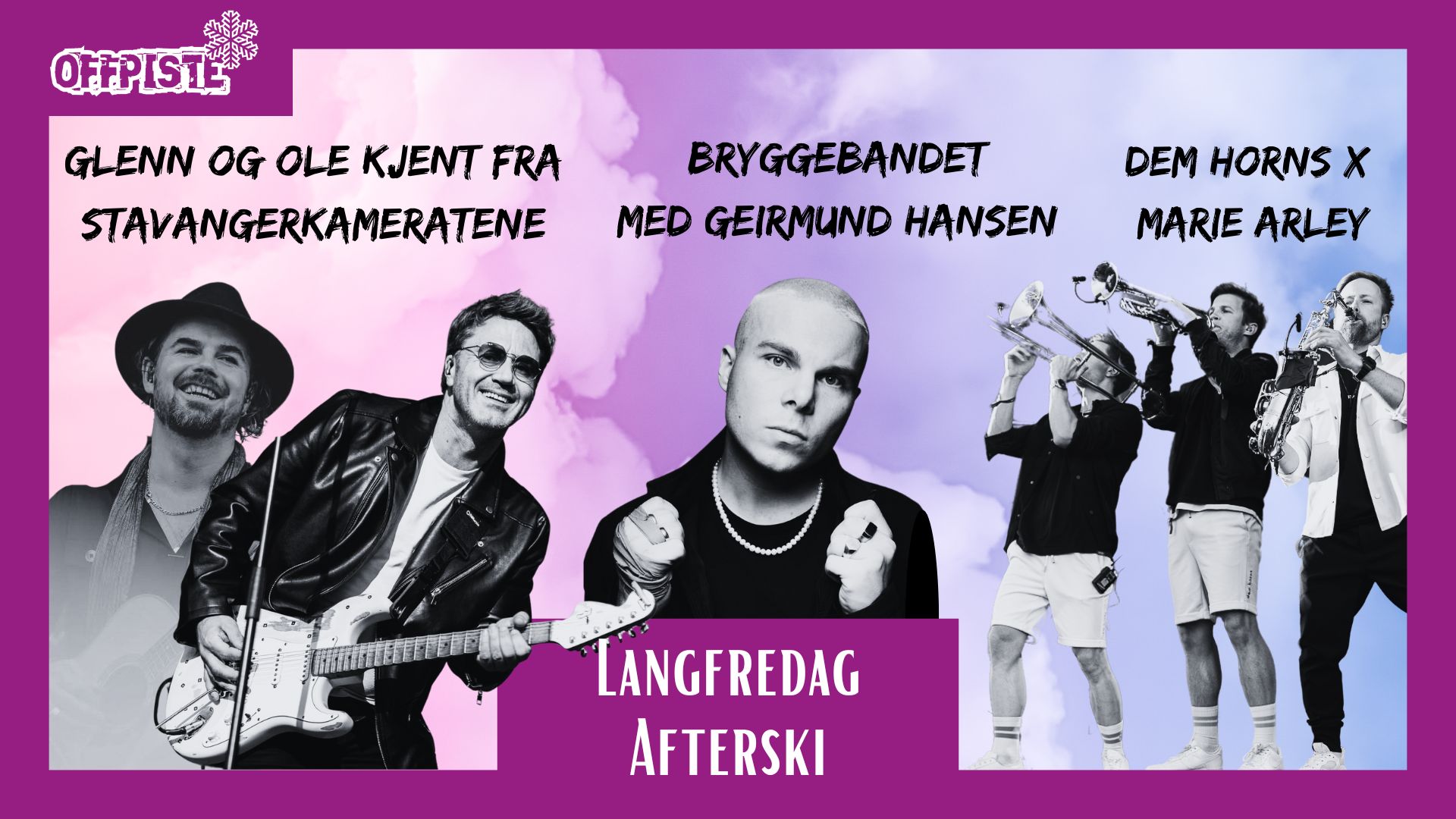 Langfredag 2025 plakat med artister