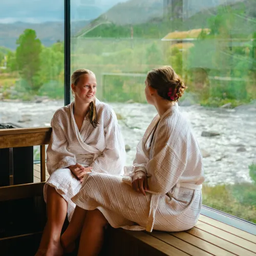 Badstue på Hovden Fjellbad