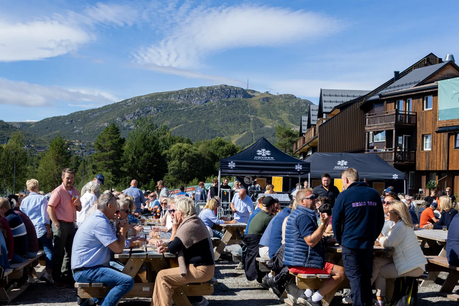 Publikum på Hovden Fjellfestival