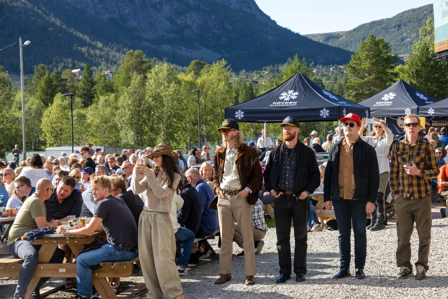 Publikum på Hovden Fjellfestival