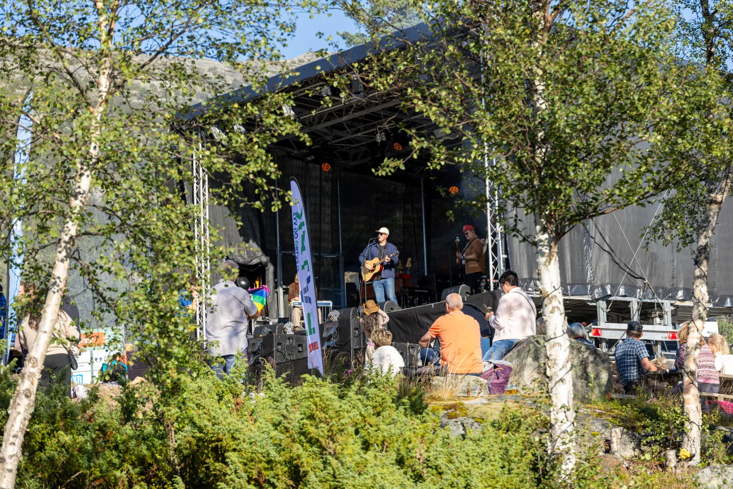Steffen jakobsen i naturen på Hovden fjellfestival