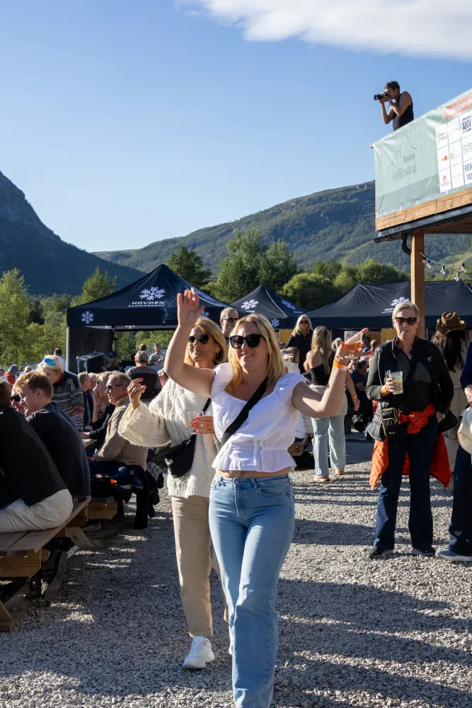 God stemning på Hovden Fjellfestival