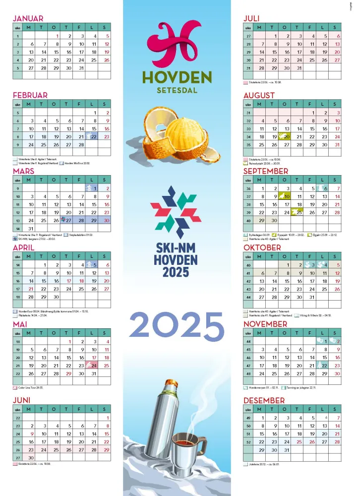 Hovden kalender