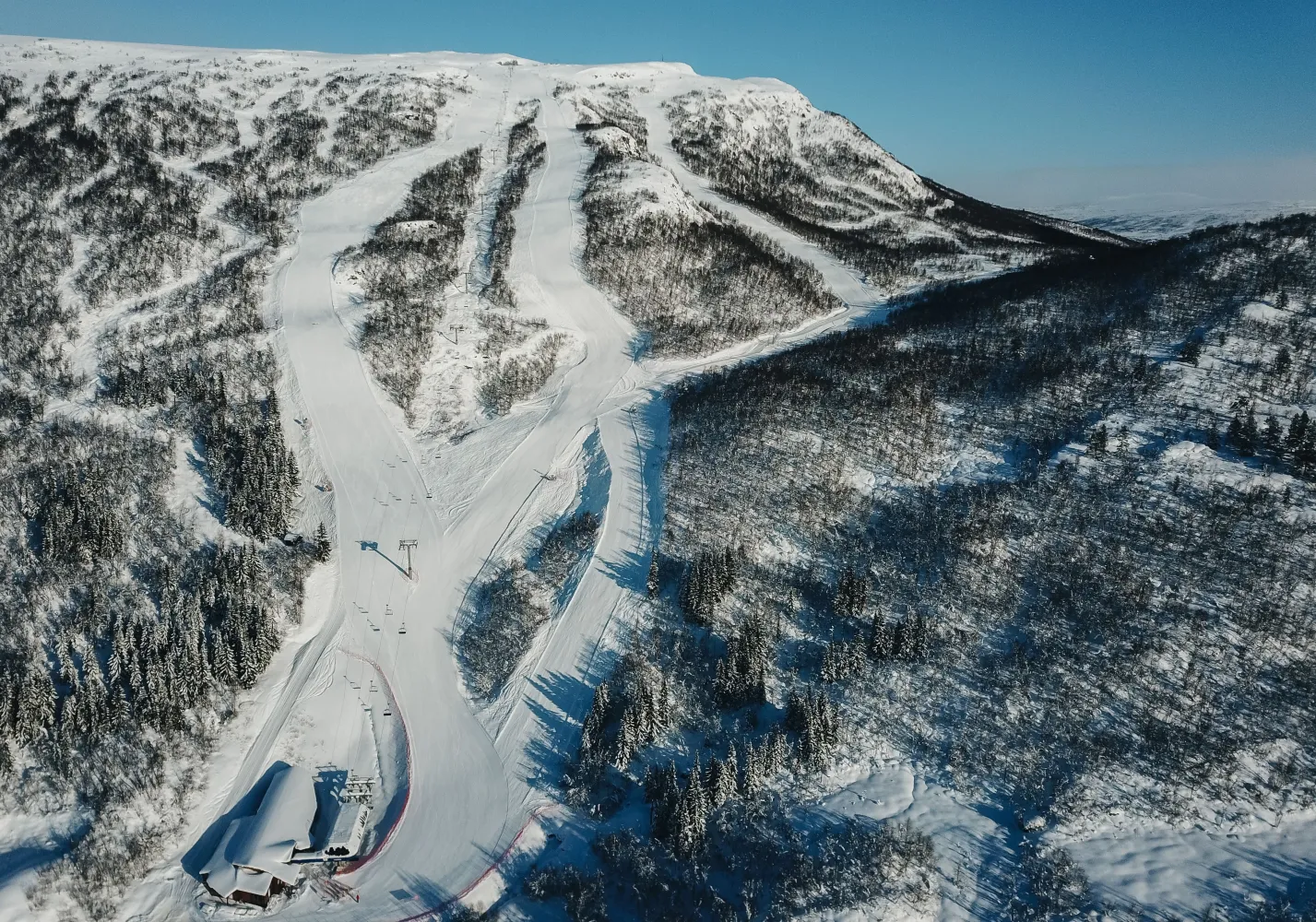Breive-siden på Hovden Alpinsenter