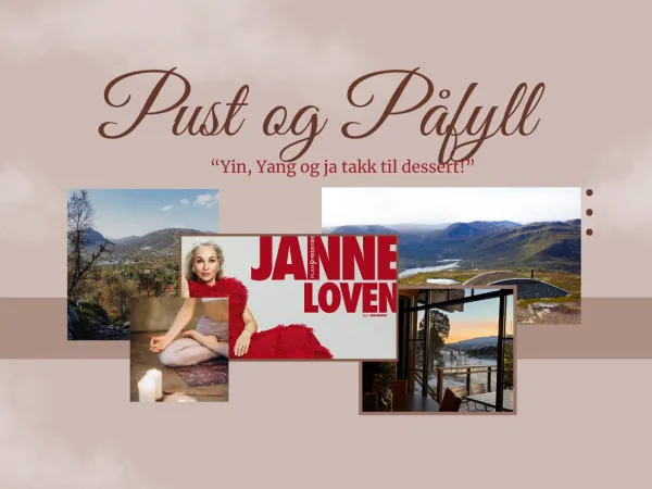 Pust og Påfyll - Hovdestøylen