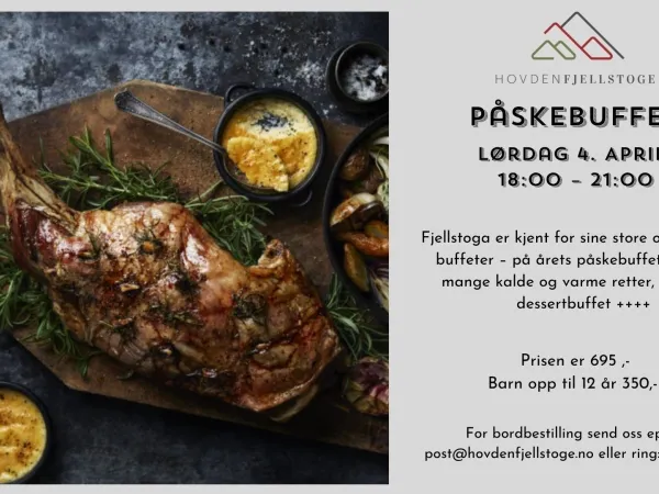 Påskebuffet på Hovden Fjellstoge