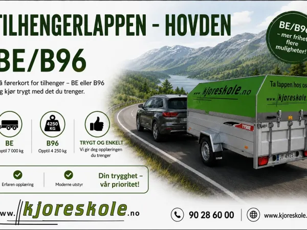 Driving licence category BE/B96 (Car with trailer)
