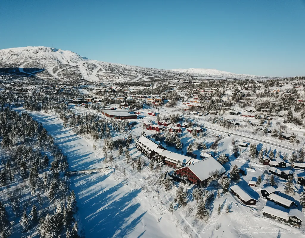 Hovdestøylen fra luften