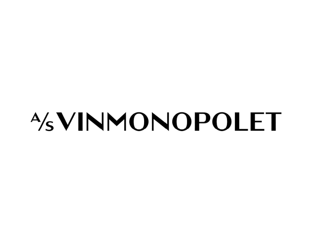 Logoen til A/S Vinmonopolet på Hovden